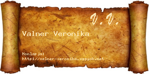 Valner Veronika névjegykártya
